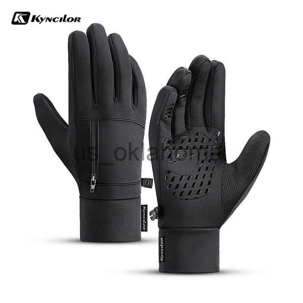 

ski gloves winter men women ski snow gloves waterproof cycling gloves full finger warm thermal fleece gloves with small zipper pocket j23080