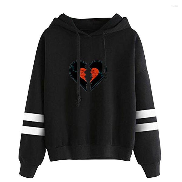 

men's hoodies conan gray broken heart merch pullover hoodie fashion hooded sweatshirt tracksuit, Black