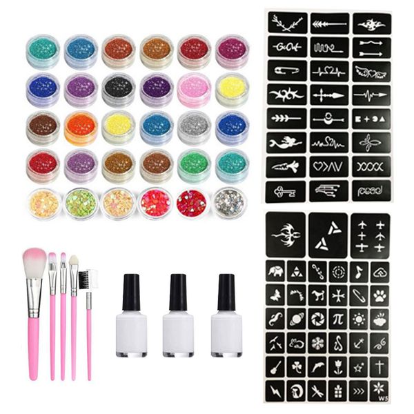 

body glitter tattoo kit kids temporary girls for tattoos 230801