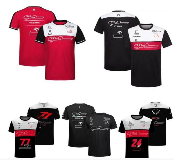 

new f1 racing short sleeve t-shirt summer team round neck polo shirt same customized