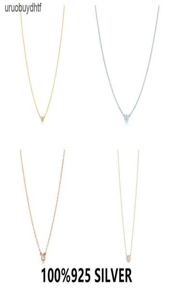 

tf 925 sterling silver bubble necklace female exquisite double layer pendant clavicle chain wedding party jewelry81iv294u7888515