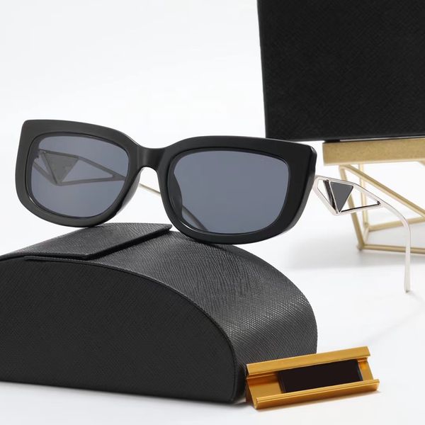 

square sunglasses designer sunglasses for women full frame metal thin mirror legs hollowed out classic triangle logo multicolour maiden fash, White;black