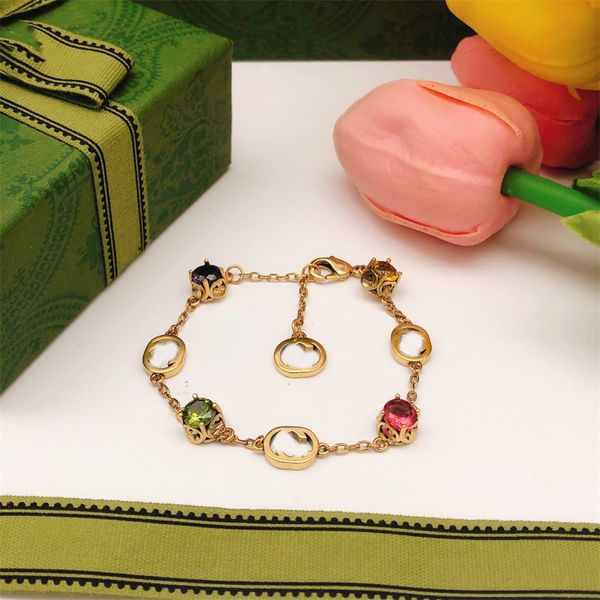 

designer charm bracelets for women luxury ggity bracelet charms retro jewelry diamond fashion accessories ask, Golden;silver