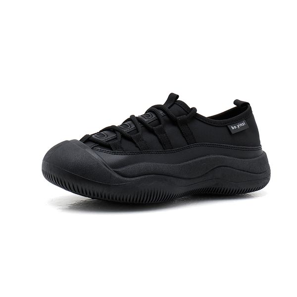 

women casual shoes leather platform fashion designer sneakers beige black white outdoor womens girls lace-up flats loafers shoe sports train