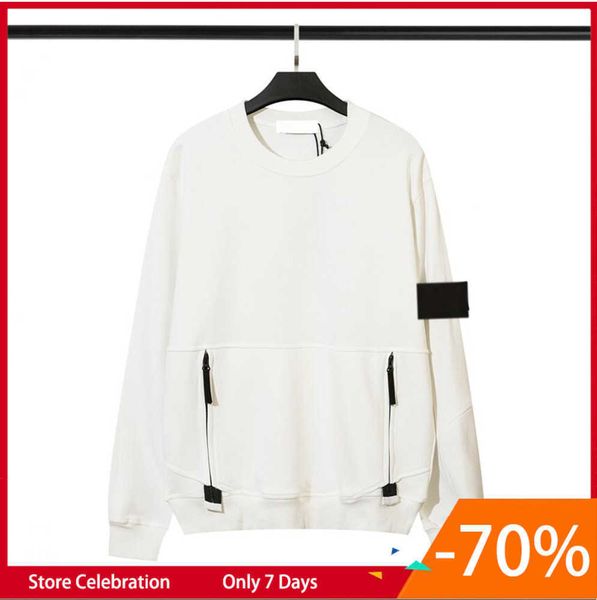 

toney brand mens womens hoodies classic embroidered armband stone five colors long sleeve island sweatshirt fashion trend 325ess, Black