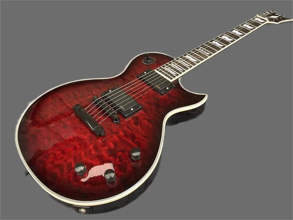 

custom oem electric guitar, rosewood fingerboard, flocking maple black accesso