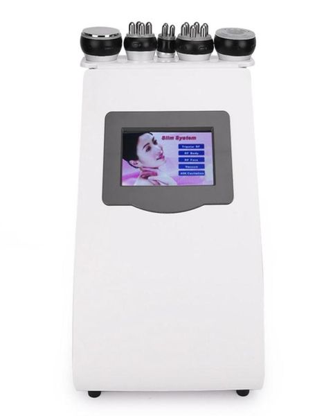 

5in1 ultrasonic liposuction 40k cavitation vacuum multipolar bipolor rf slimming radio frequency skin body salon machine7047343
