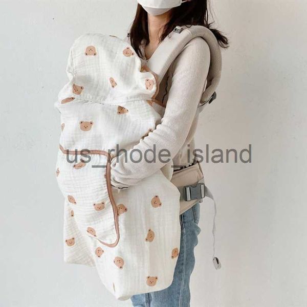 

blankets swaddling summer ins wind cartoon bear go out anti-mosquito wind-proof multi-functional cloak baby blanket hug back shawl blanket x
