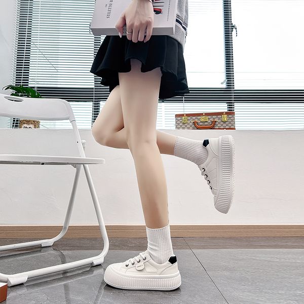 

casual shoes fashion designer women leather woman girl platform sneakers beige black white outdoor womens lace-up flat sports trainers886 s