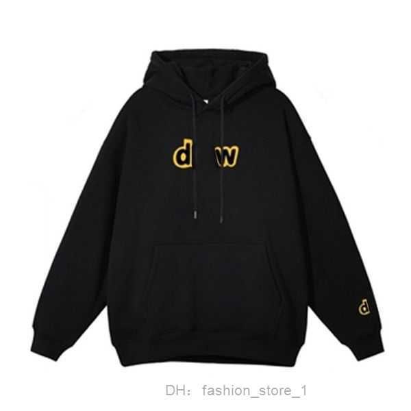 

men designer hoodie little yellow man retro smiley face letters print sweatshirt women's spring trend high street drews house hooded dr, Black