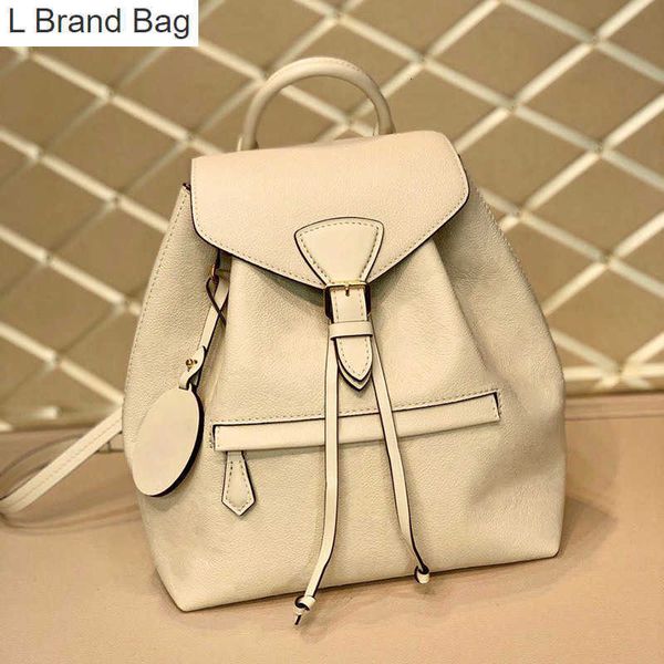 

2023 new 10a mirror quality luxury school bag designer backpack genuine leather shoulder bags with l126 nblx, Black