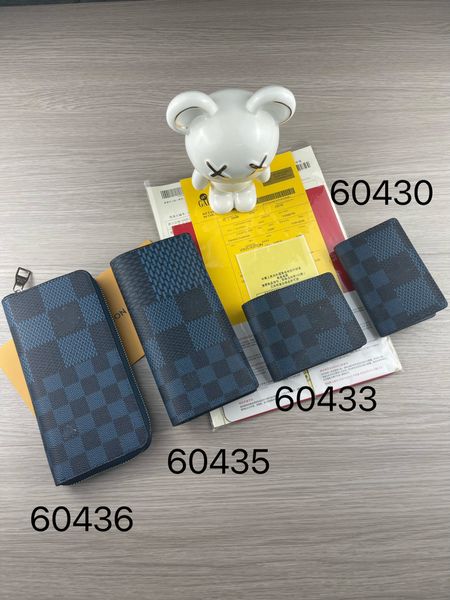 

designer bags men short wallets blue plaid card holders luxury brand multi card wallets purses built-in zipper pocket clutch bags famous bra, Red;black