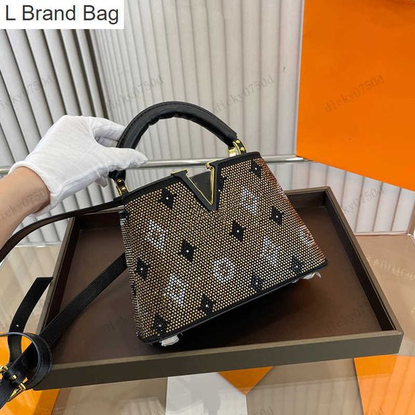 

l bag tote bag handbags purses designer v berkin bag luxury genuine leather woman clutch shoulder bags brown the tote bag litchi pattern poc, Black