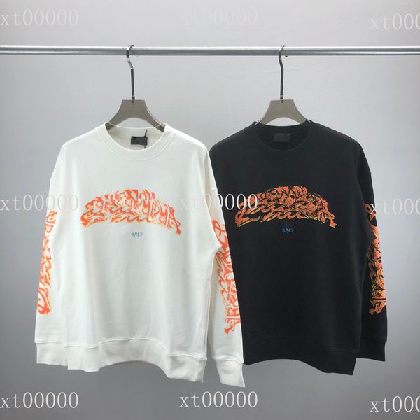 

mens designer sweaters hoodies famous hip hop men women hoodie street cotton loose fit sleeve sweatshirt womens casual round neck long sweat, Black;brown