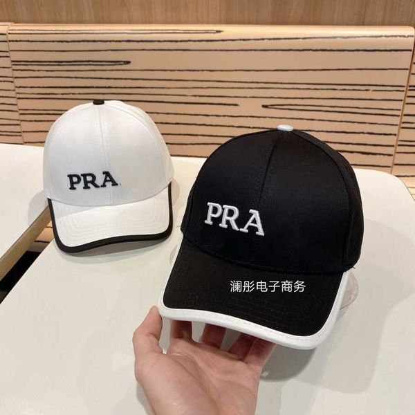 

r luxury hat 22 new p letter small fragrant hood children's summer hard baseball cap net red ins sun hat casual duck tongue, Blue;gray