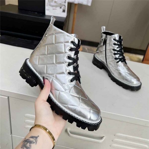 

luxury design boots 2023 channel fashion women's work decoration snow skid anti slip knight boots martin boots casual socks boots 04-01, Black