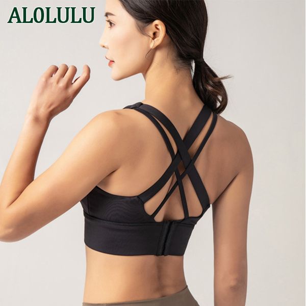 

al0lulu sports underwear women running yoga vest fitness beauty back bra