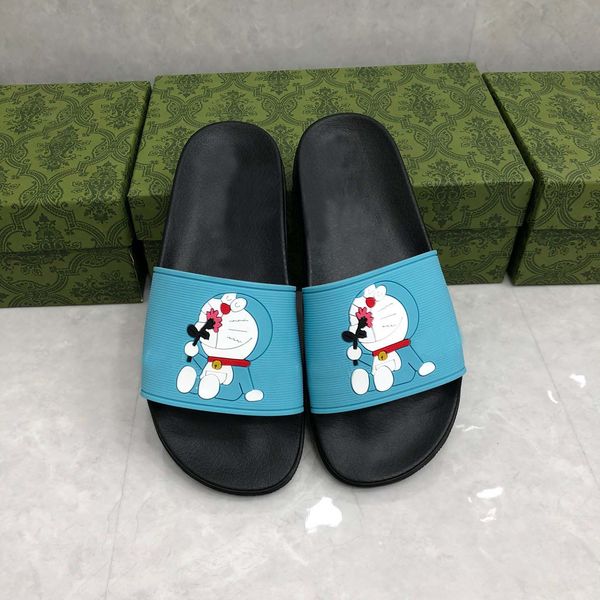 

designer sliders summer sandal flip flops women slippers black leather sand beach rubber sole sports leisure designers heel men slippers wom