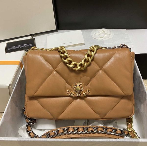 

10a pink designer tote bag handbag luxury crossbody bags chain shoulder purse women real leather classic cc 19 flap the totes clutch wallet