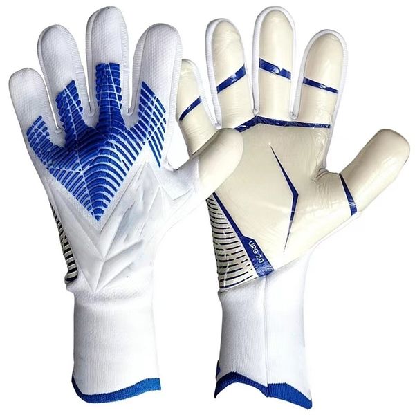 

adults kids goalkeeper gloves goalie thicken latex football soccer antislip protection children 230801, Black