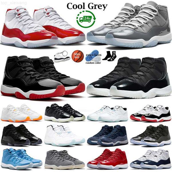 

basketball shoes for women 11s 11 cherry space jam cool grey concord bred win like 96 82 platinum tint cap and gown men sports sneakers, Black