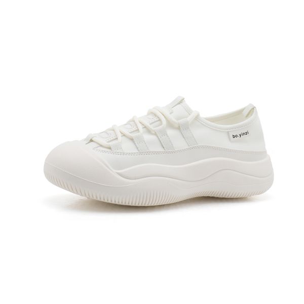 

leather women shoe ummer2023 2023 casual platform fashion designer sneakers beige black white outdoor womens girls lace-up flats loafer hoe