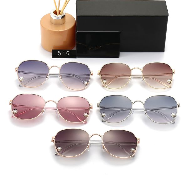 

luxury sunglasses designer womens mens goggle senior eyewear for women eyeglasses frame vintage metal sun glasses with box 5 color options, White;black