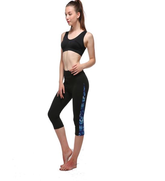 

women fitness leggings capris printed black milk clzas deportivas mujer capri summer legging8412142