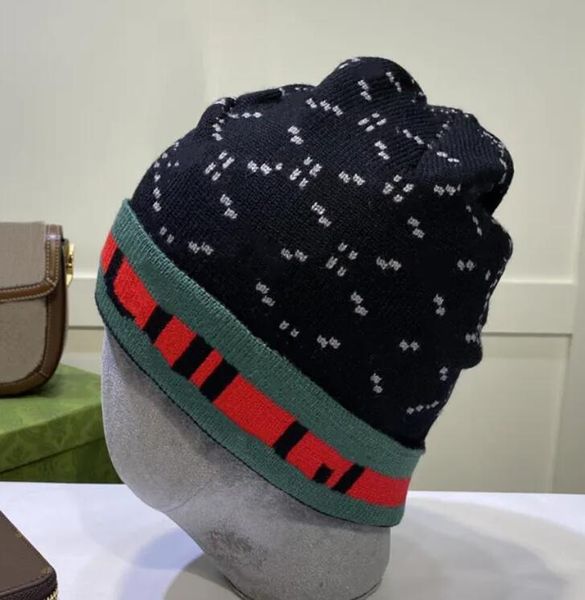 

luxury knitted hat designer skull caps fashion letters jacquard beanie cap good texture cool hat man woman warm winter style beanies, Blue;gray