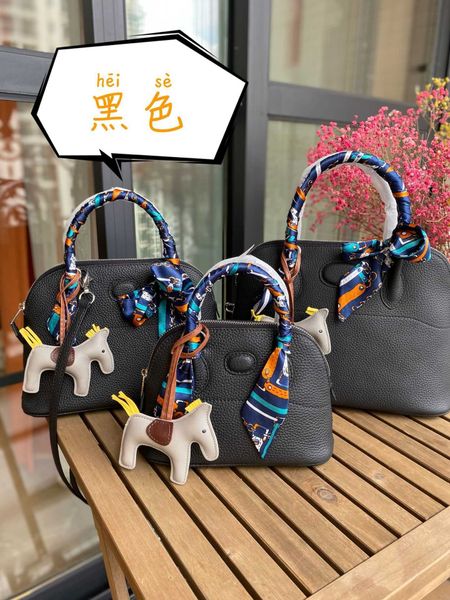 

wholesale original party garden home tote bags online shop litchi patterned layer cowhide shell bag hand bill of lading shoulder classic and