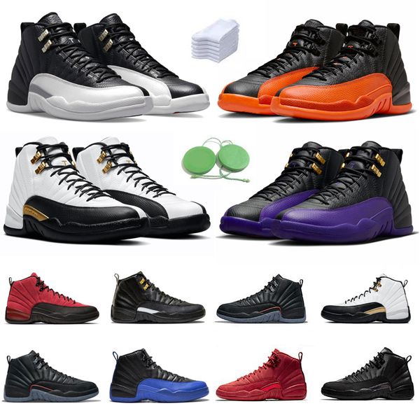 

jumpman 12 12s men basketball shoes cherry brilliant orange field purple royalty playoffs royalty hyper royal stealth twist floral mens trai
