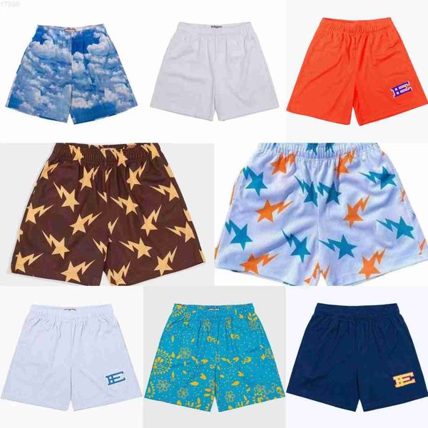 

ywkb men's shorts mens ee letter embroidery black summer for women running elastic waisted quick dry gym sport short pants pockets bask, White;black