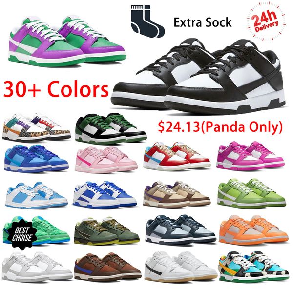 

mens womens low casual shoe panda black white designer shoes og sneakers triple pink unc chunky grey fog trainers for men women platform out