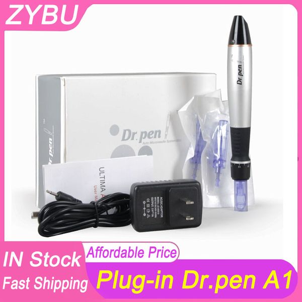 

dr.pen a1c electric microneedling derma rolling stamp medical mts needles pen with 2pcs bayonet needles cartridges meso face care therapy