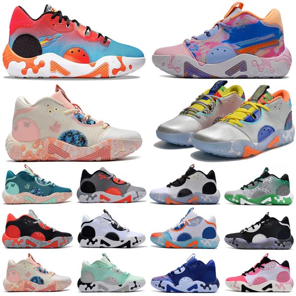 

paul george pg 6 mens basketball shoes sneaker fluoro all star white black mint blue paisley bred infrared fog grey painted pg6 mens trainer