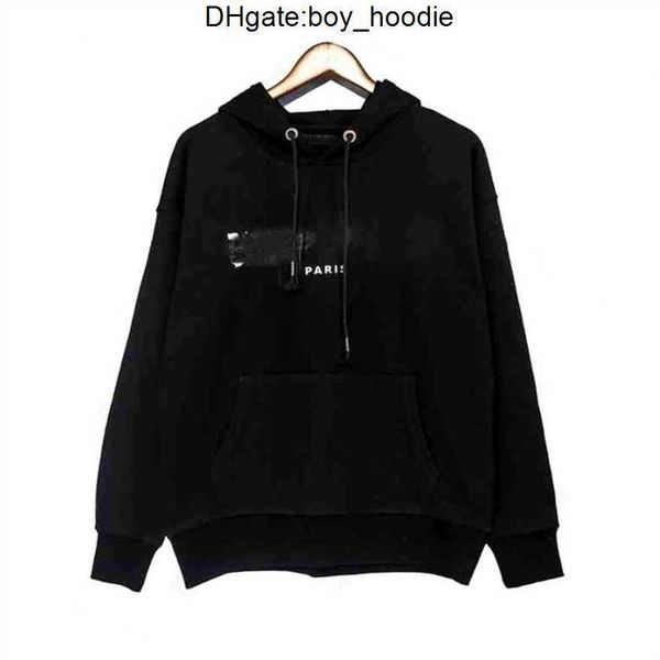

mens palms designer hoodie flocking towel embroidery guillotine bears hoody hoodies men angles women sweaters hooded sweatshirts size s-xl t, Black