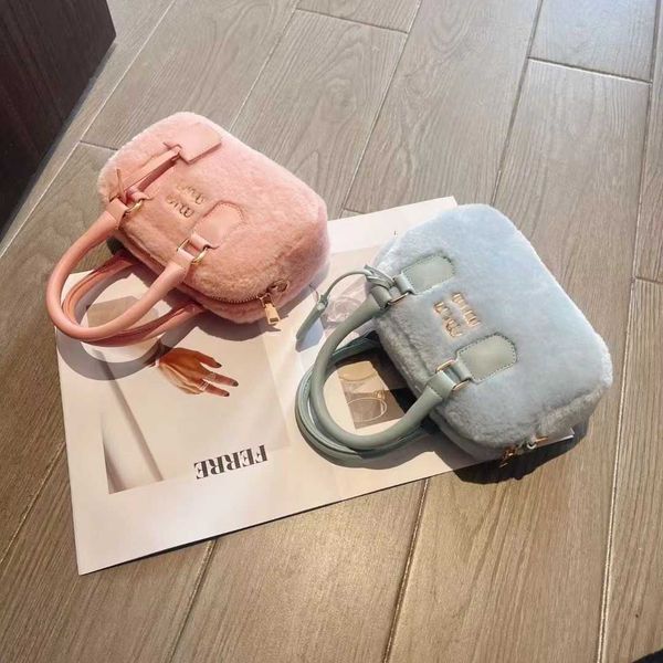 

designer bags miui tote cute plush letter small bag straddle bag women 07r6