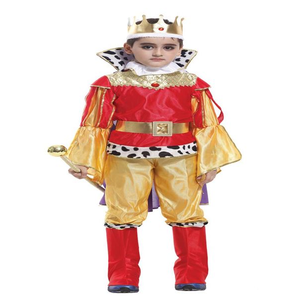 

shanghai story boy's halloween costume cosplay king outfit themed birthdays party for kids207d, Black;red