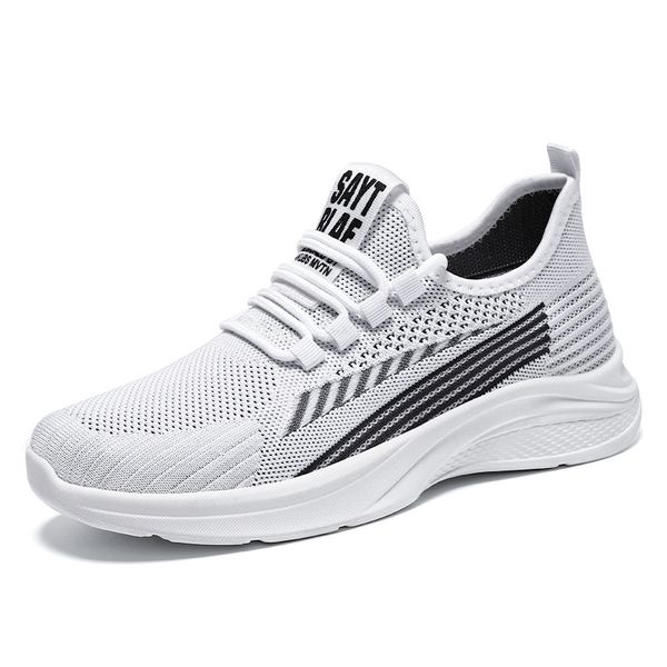 

fashion mens sports running shoes white black dark grey sneakers for men