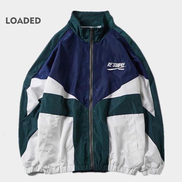 

men's casual shirts junior campus varsity wind jacket autumn letter bomber street loose fit vintage patchwork women coat streetwear 230, White;black