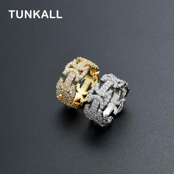 

wedding rings brass ring micro pave with aaa cz bling hip hop jewelry r025 230802, Slivery;golden