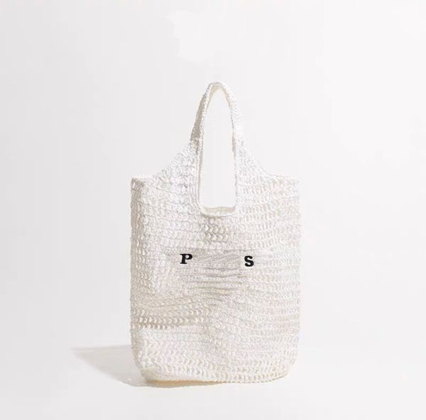 

designer bag shoulder bag beach bag fashion mesh hollow woven shopping bags for summer straw tote bag a5
