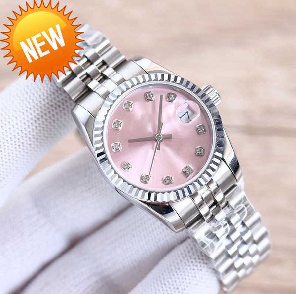 

watches ladies watch fully automatic mechanical 31mm 28mm stainless steel strap diamond wristwatch waterproof design montre de luxe wristwat, Slivery;black
