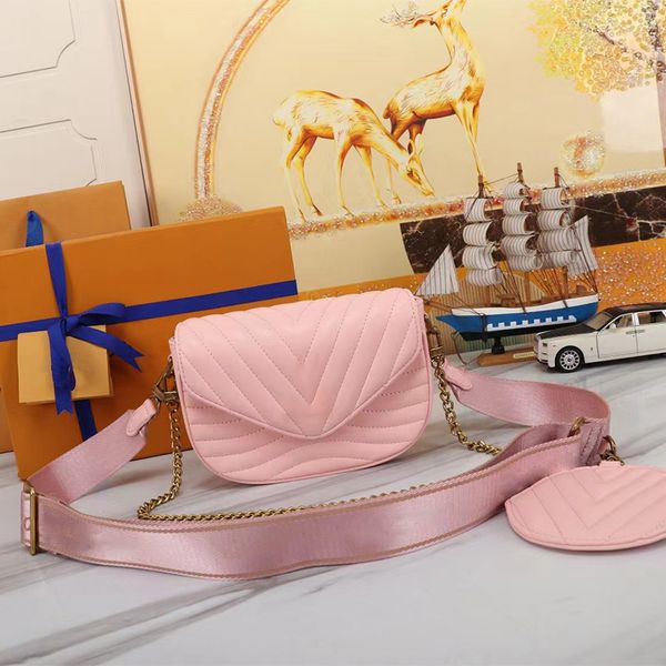 

pink designer bag totes designer handbag women crossbody bags chain leather messenger bag
