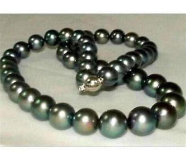 

910mm natural south seas peacock green pearl necklace 18inch 925 silver accessories272s1157264