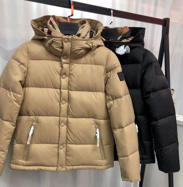 

mens down jacket vest designer parkas for winter classic warm coat fashion man parker sleeve detachable windbreaker size s-l, Black