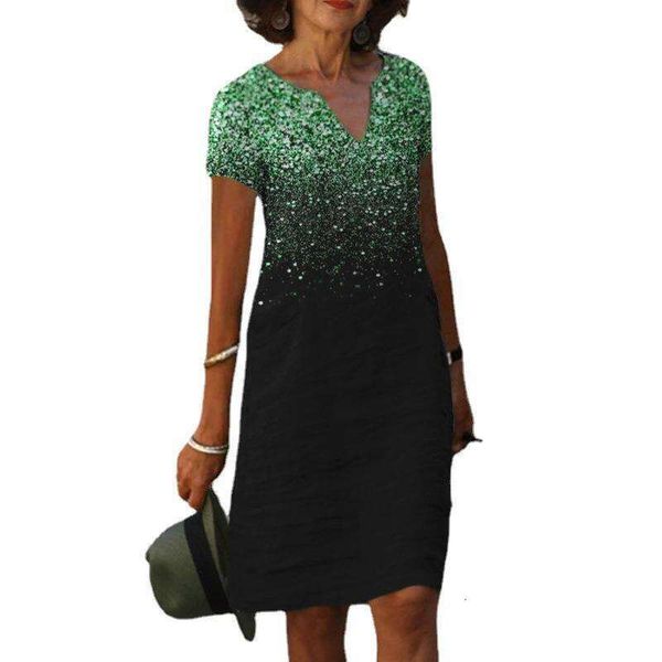 

womens clothing spring style trending v neck short sleeve dress, Black;gray