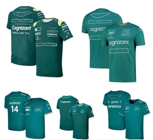 

f1 racing t-shirt summer team round neck polo shirt same customized