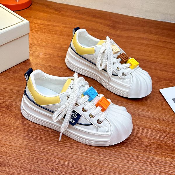 

Designer Shoes Red Women Casual Design Black Fashion Lace-up Top Yellow White Girls Womens Party Play Style Trainers Platform Sneakers Size 35-40 Er S, Blue