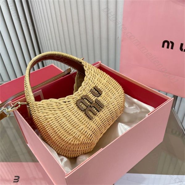

fashion straw plaited underarm bag totes bags classics four colors cross body woman luxury shoulders bag wander wicker woven handbag cosmeti